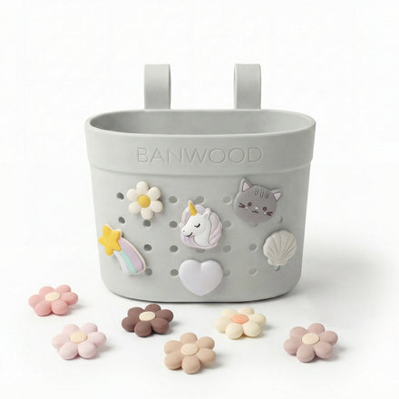 Banwood Fietsmandje Pin & Ride | Ivory