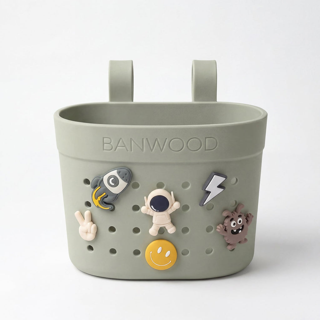 Banwood Fietsmandje Pin & Ride | Olive