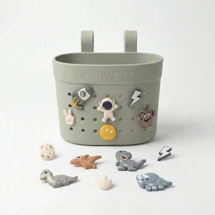 Banwood Fietsmandje Pin & Ride | Olive
