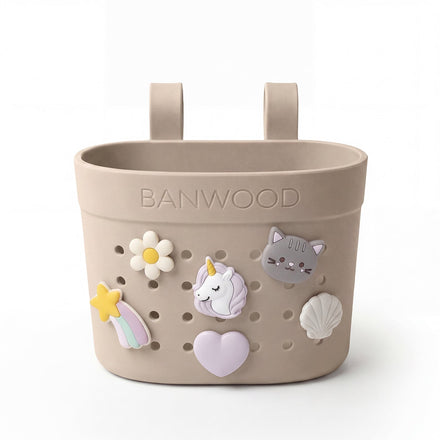 Banwood Fietsmandje Pin & Ride | Sand