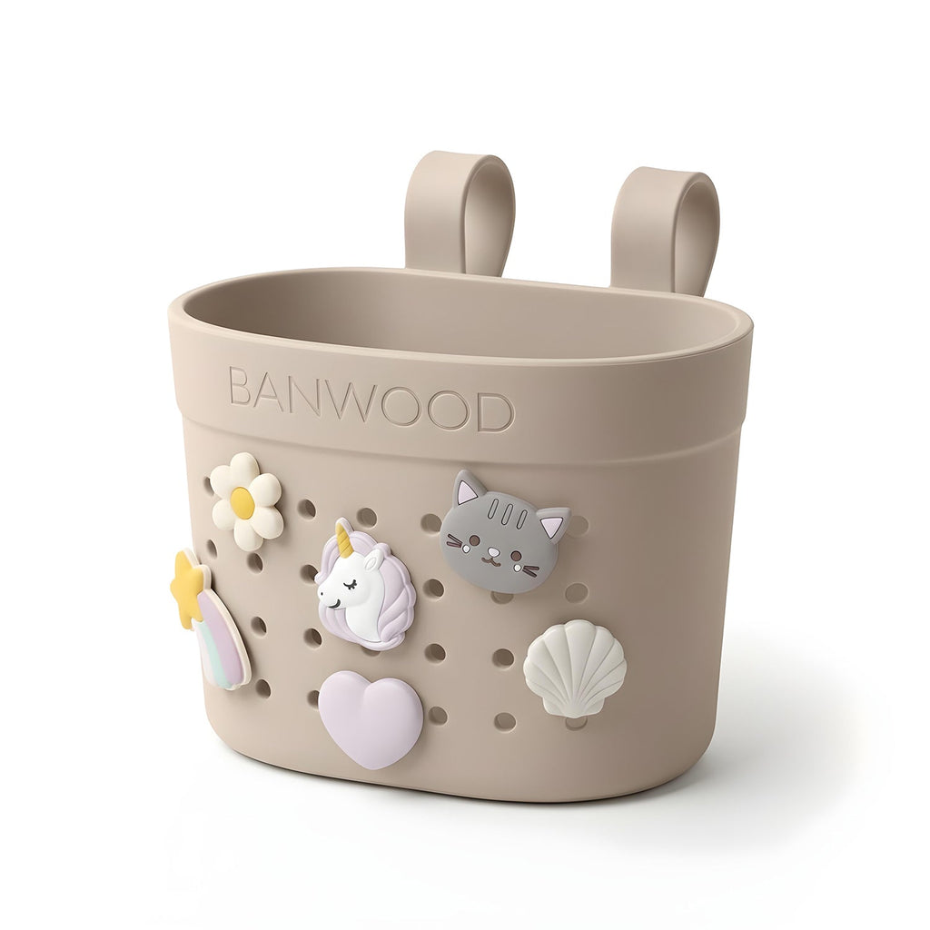 Banwood Fietsmandje Pin & Ride | Sand
