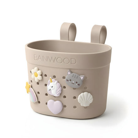 Banwood Fietsmandje Pin & Ride | Sand