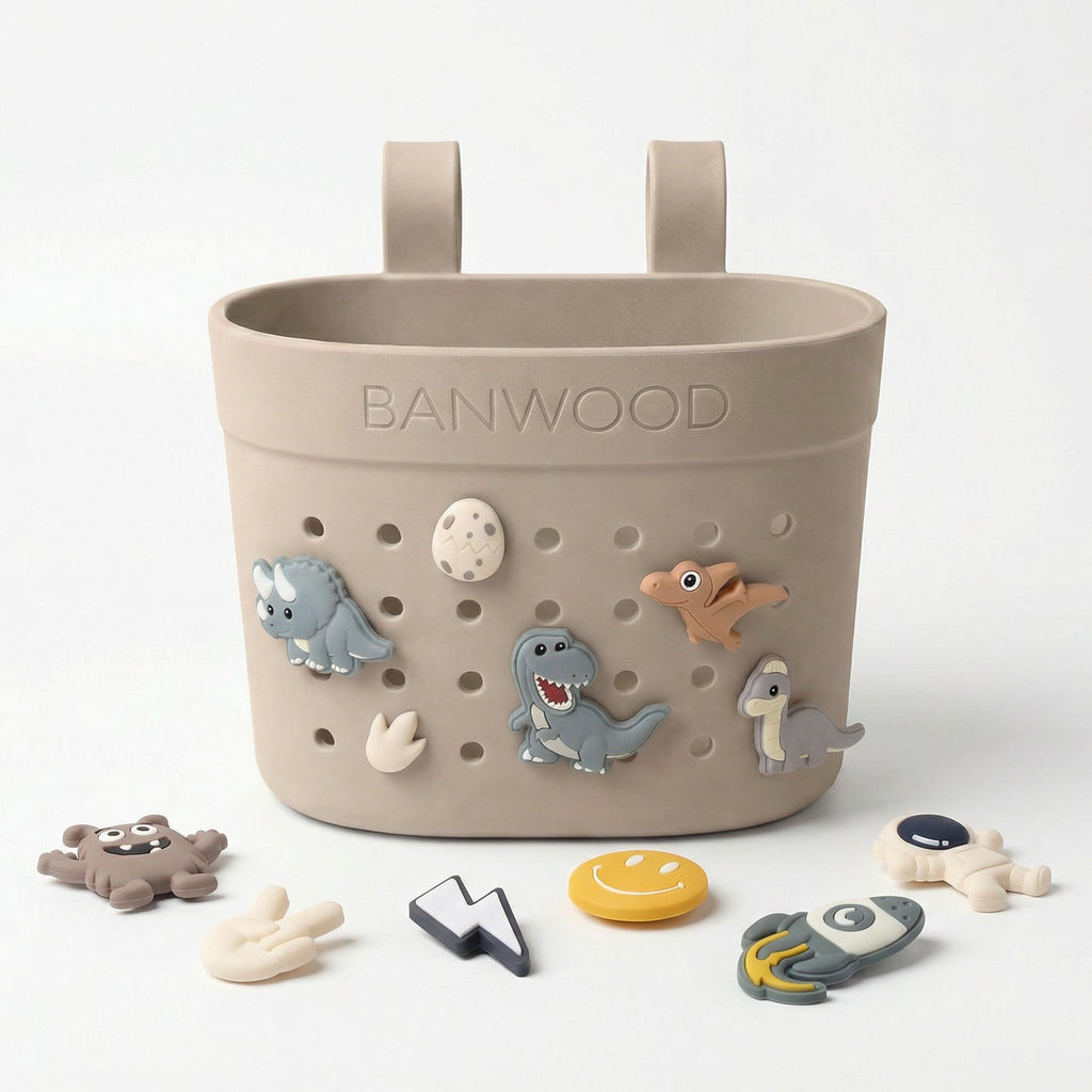 Banwood Fietsmandje Pin & Ride | Sand