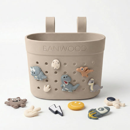 Banwood Fietsmandje Pin & Ride | Sand