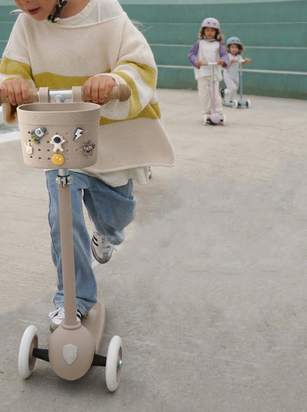 Banwood Fietsmandje Pin & Ride | Sand