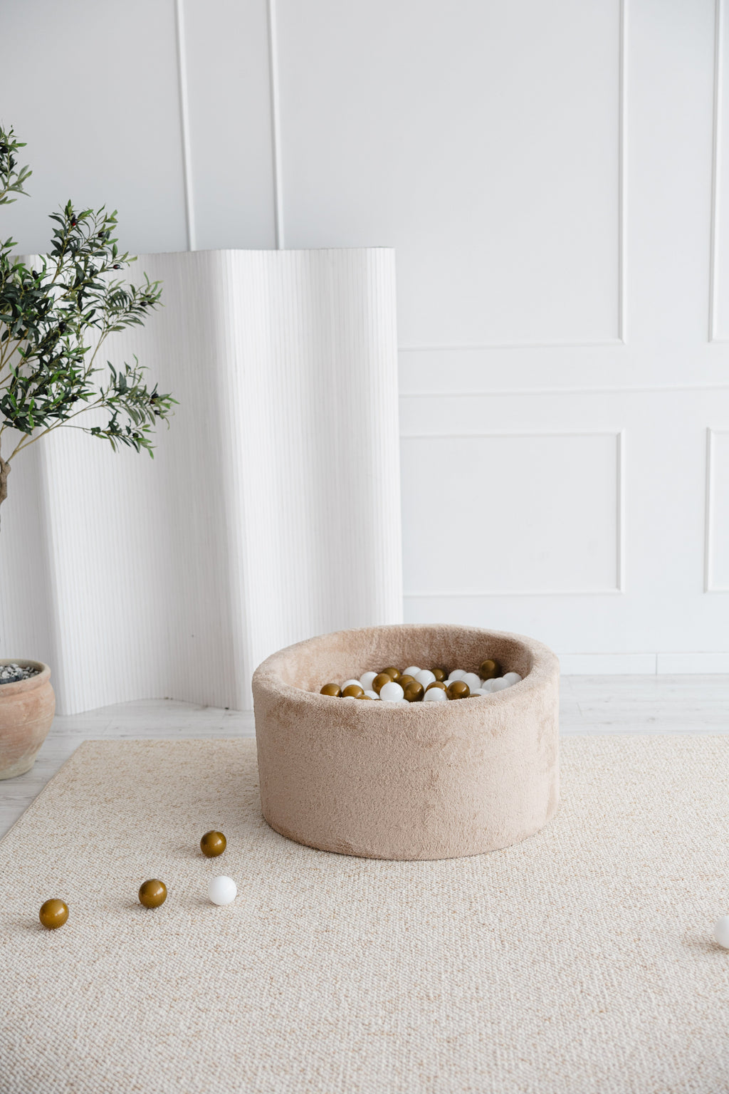 Moje Ballenbad Teddy 90x40cm | Beige