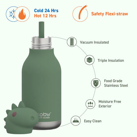 Asobu Bestie Bottle 460 ml | Dinosaurus