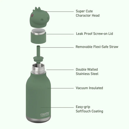 Asobu Bestie Bottle 460 ml | Dinosaurus