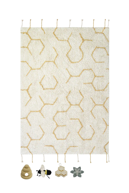 Lorena Canals Machinewasbaar Tapijt Rug 90x130cm | Pollination