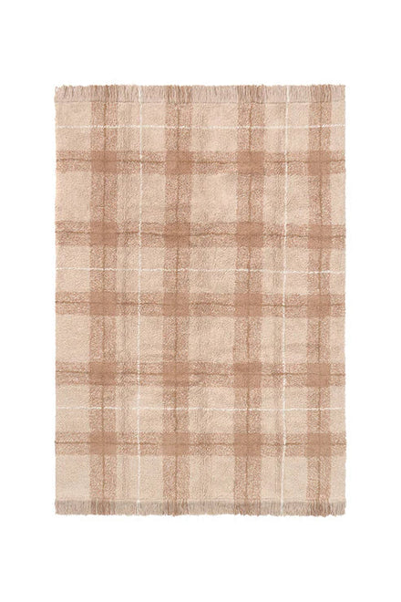 Lorena Canals Machinewasbaar Tapijt 90x120 cm | Tartan Rose