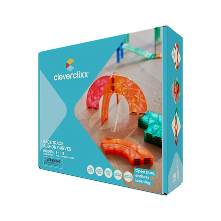 Cleverclixx Race Track Add-on Curves Intense | 15 Stuks