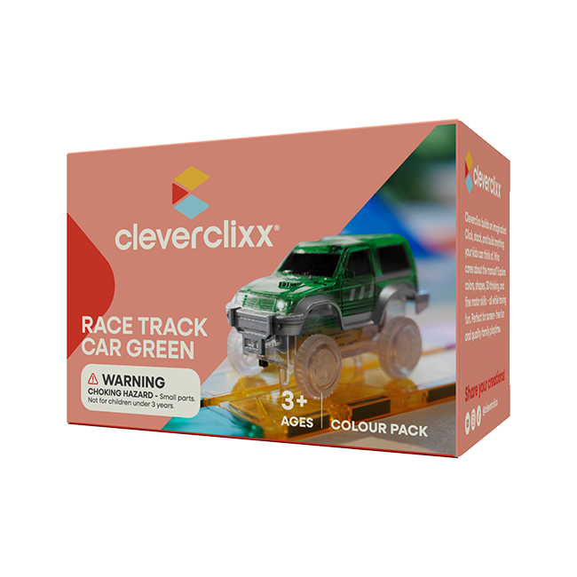Cleverclixx Race Track Car Green | 1 Stuk
