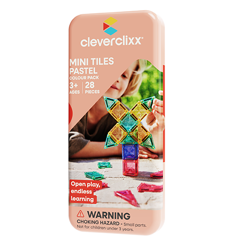 Cleverclixx Mini Tiles Pack Pastel | 28 Stuks