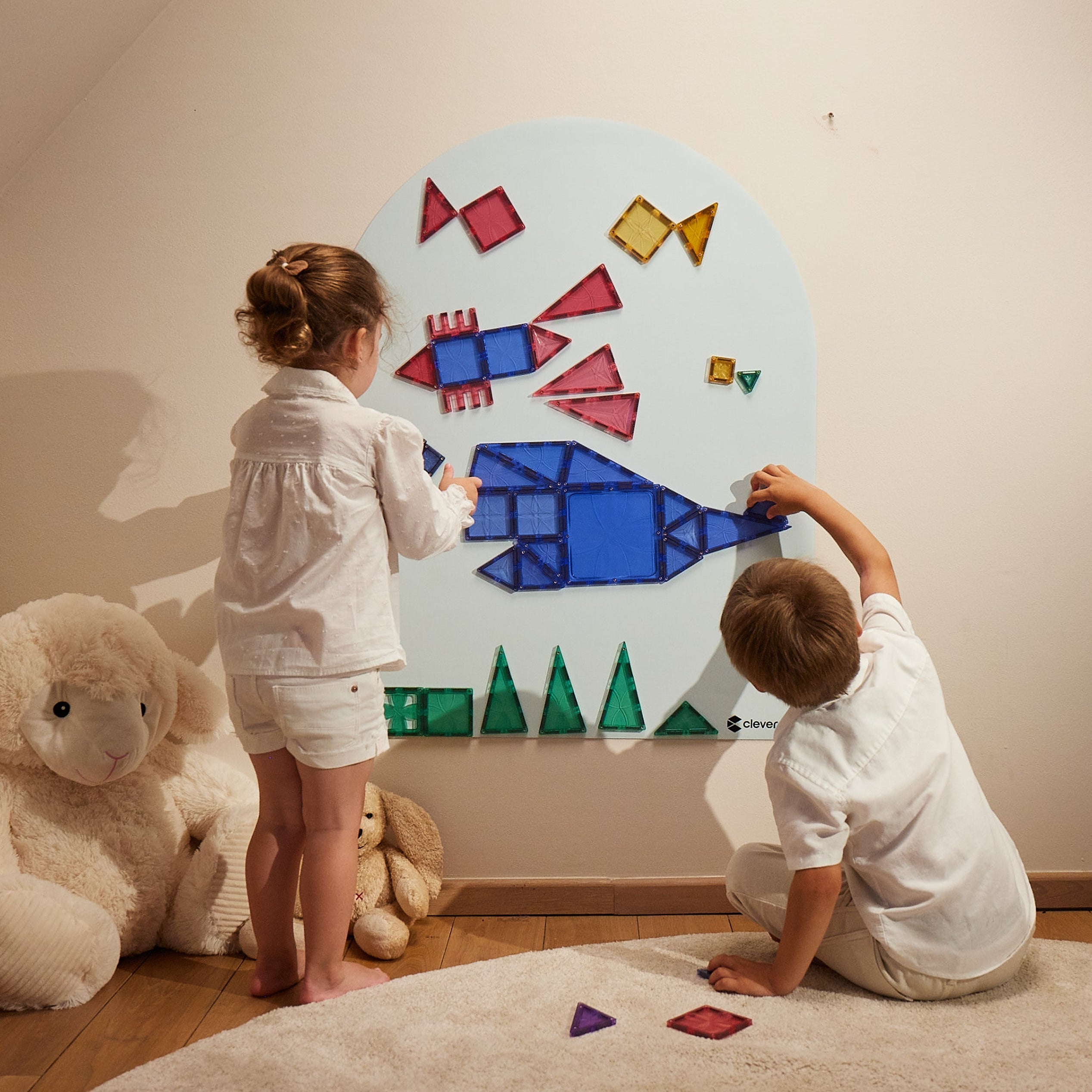 Cleverclixx Magnetische Muursticker 95x75cm | Clever Blue - PRE ORDER LEVERING NA 20 SEPT