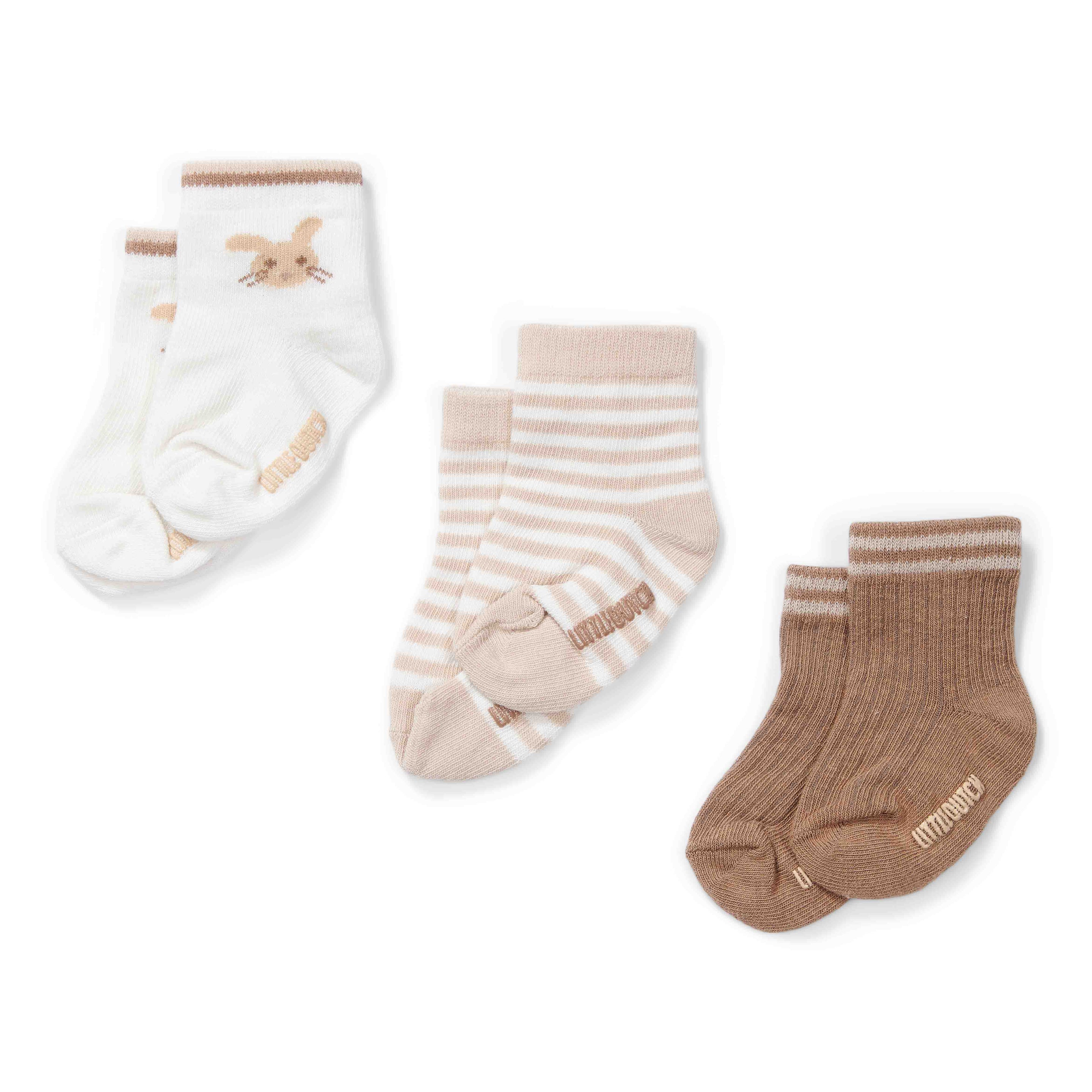 Little Dutch 3 Pack Baby Kousen | Bunny Multi