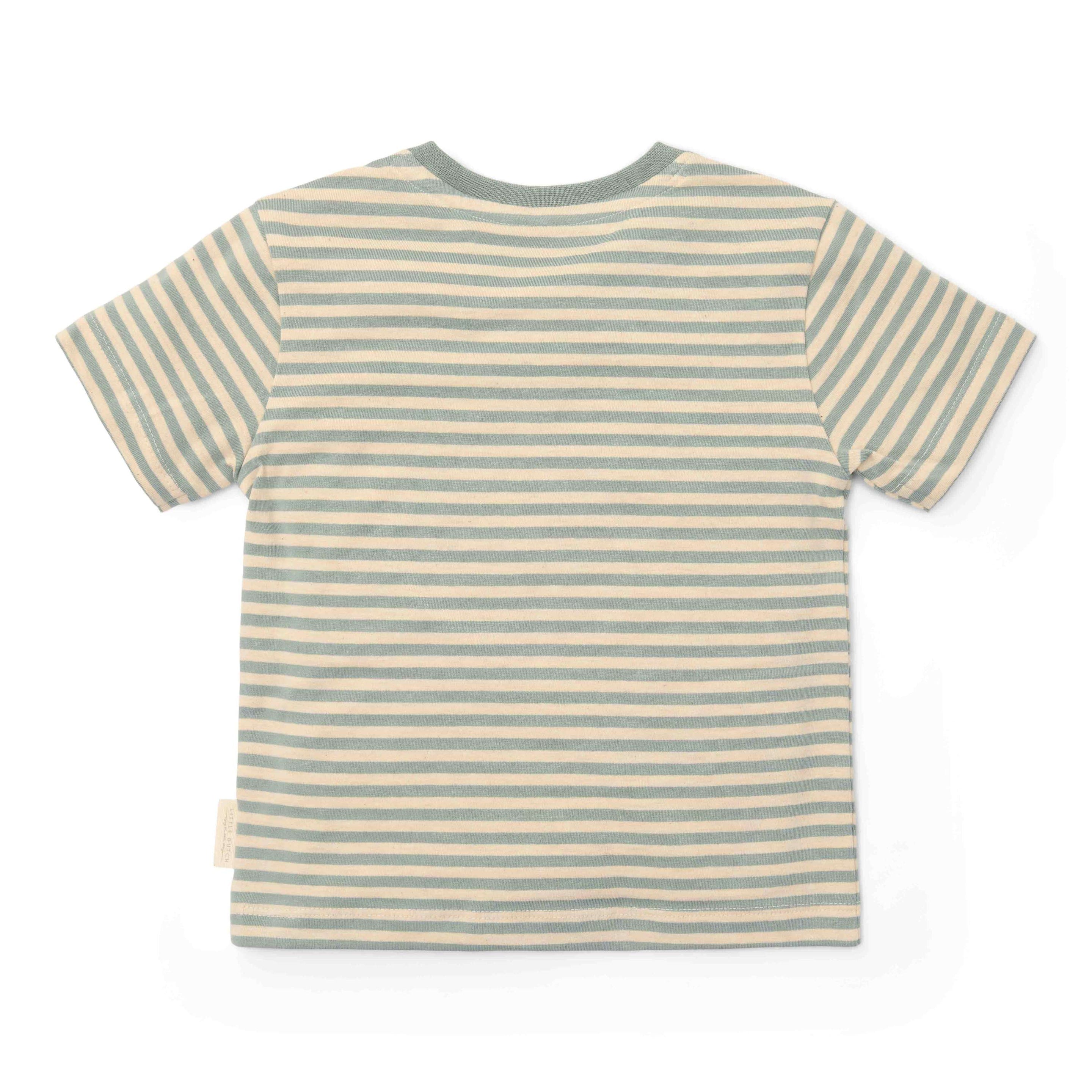 Little Dutch T-Shirt Korte Mouw Forest Green Stripe
