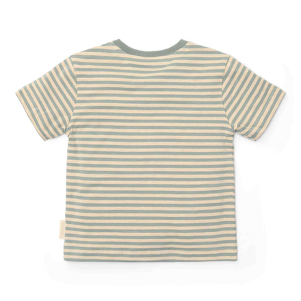 Little Dutch T-Shirt Korte Mouw Forest Green Stripe