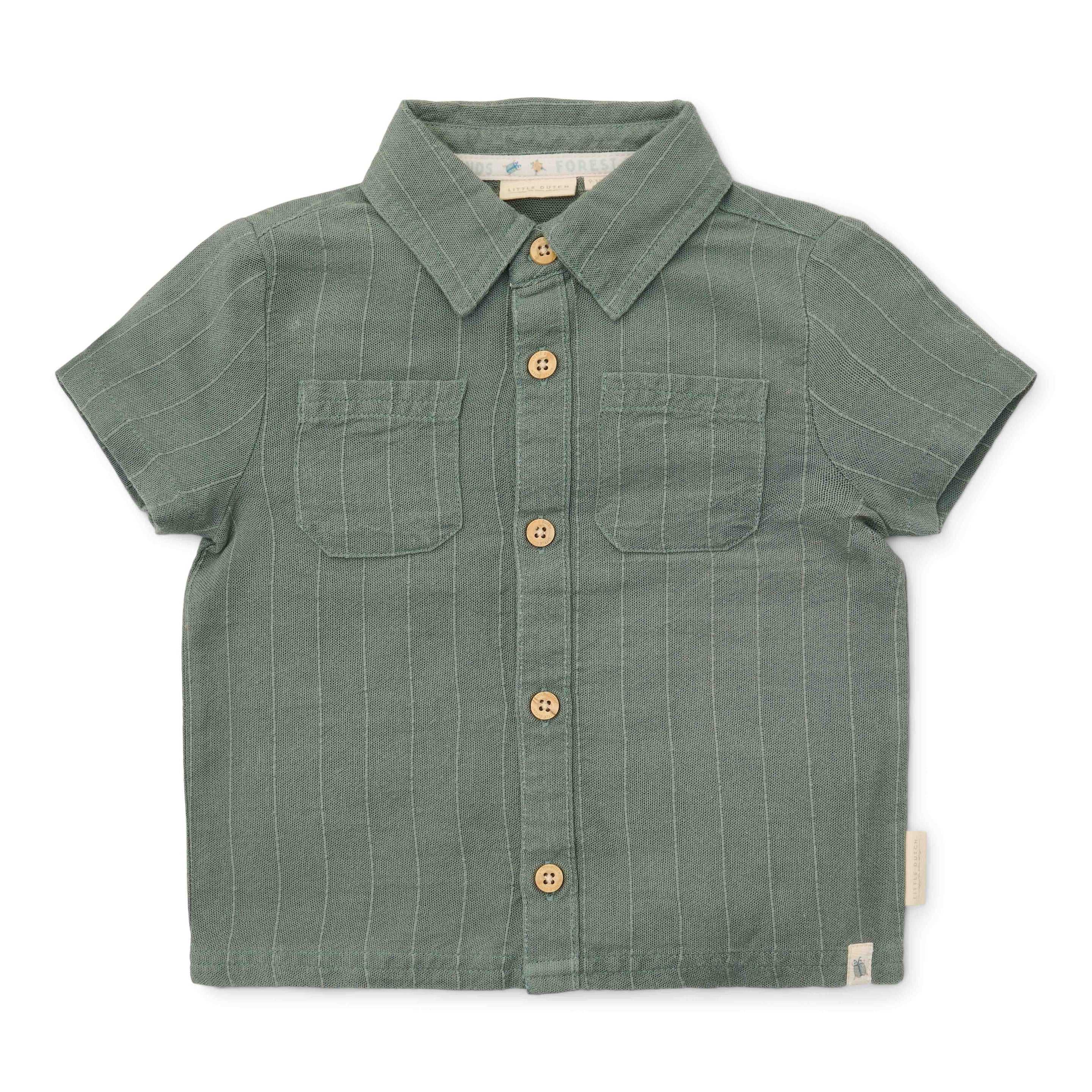 Little Dutch Blouse Korte Mouw Forest Green