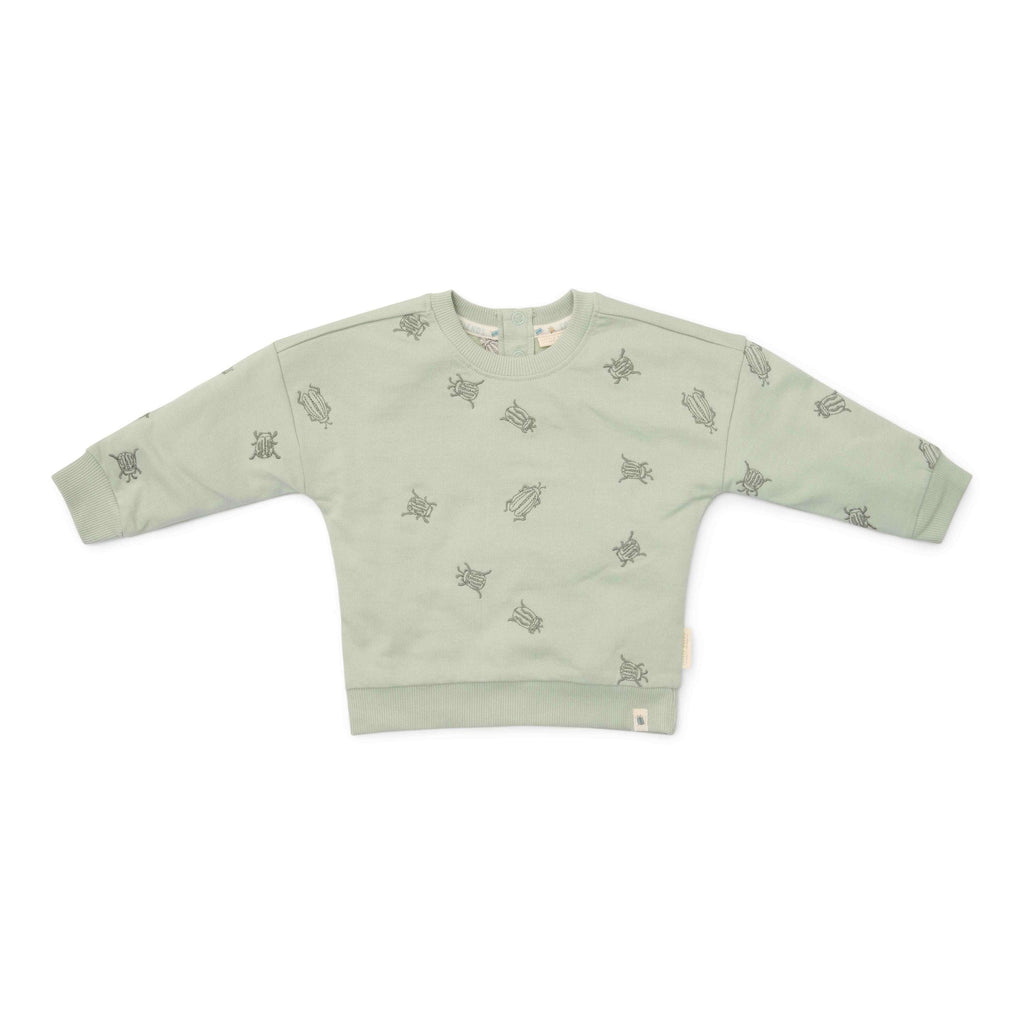 * Little Dutch Sweater Forest Mint Bugs