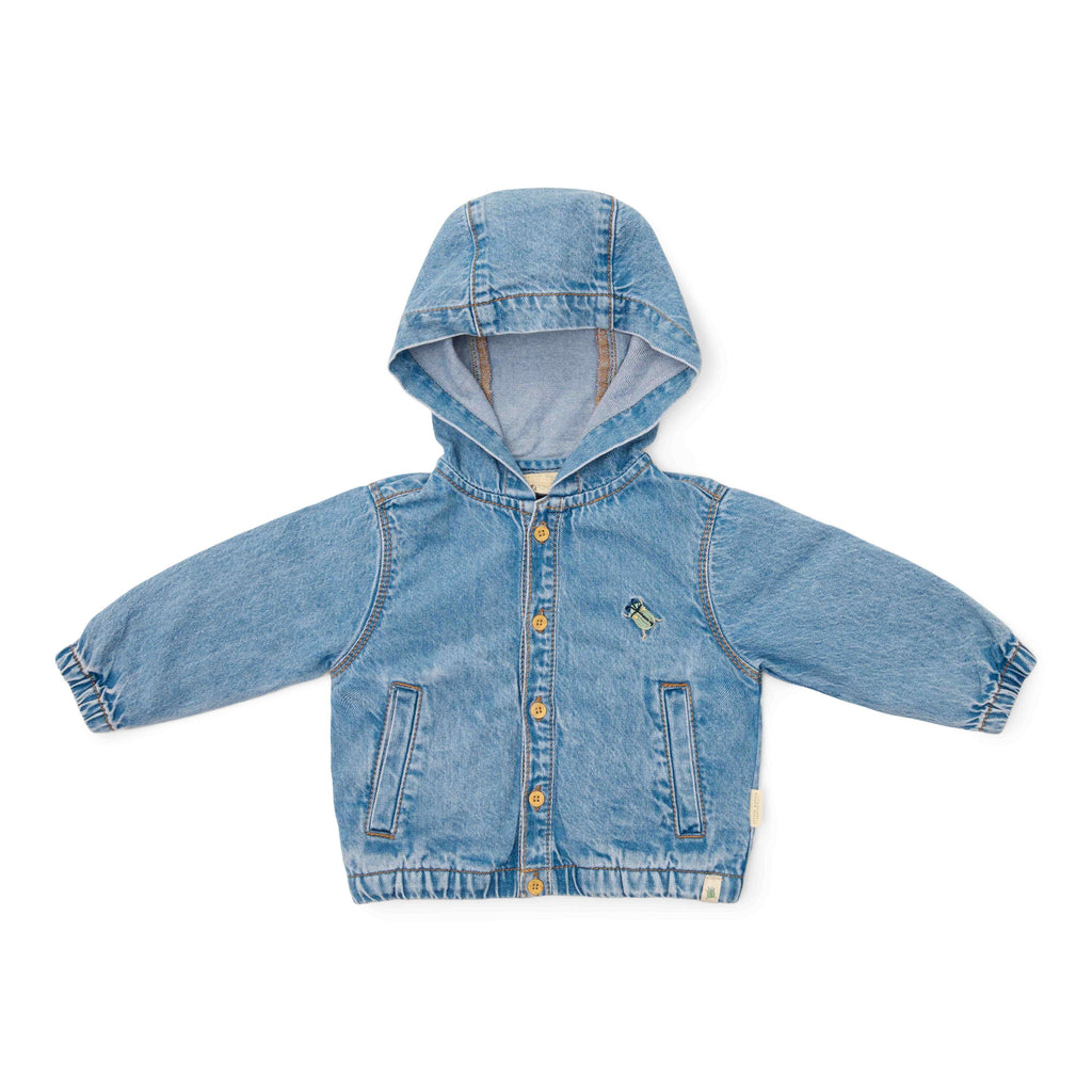 * Little Dutch Vest Met Capuchon Denim