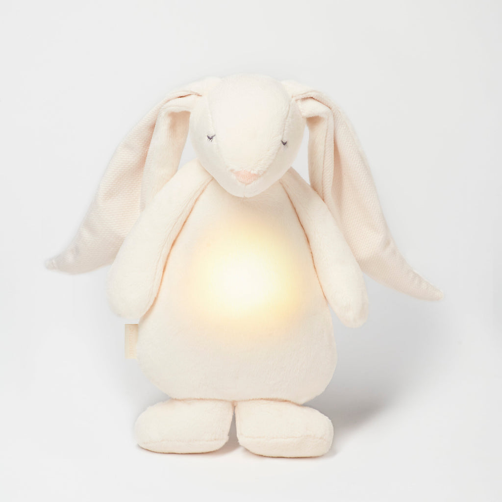 Moonie 2.0 upgrade - Knuffel Hartslag en Licht | Humming Friend Cream - Polyester