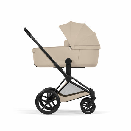 CYBEX Buggy Priam Comfort Matt Black incl. Foldable Carry Cot Cozy Beige