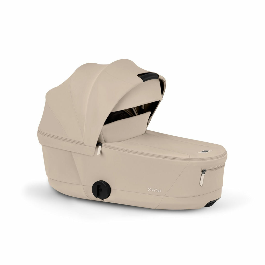 CYBEX Buggy Priam Comfort Matt Black incl. Foldable Carry Cot Cozy Beige