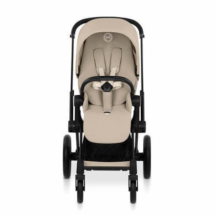 CYBEX Buggy Priam Comfort Matt Black incl. Foldable Carry Cot Cozy Beige