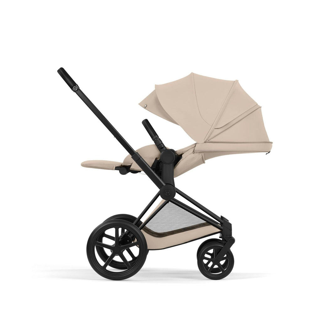 CYBEX Priam incl. Foldable Carry Cot | Cozy Beige (Matt Black Frame)