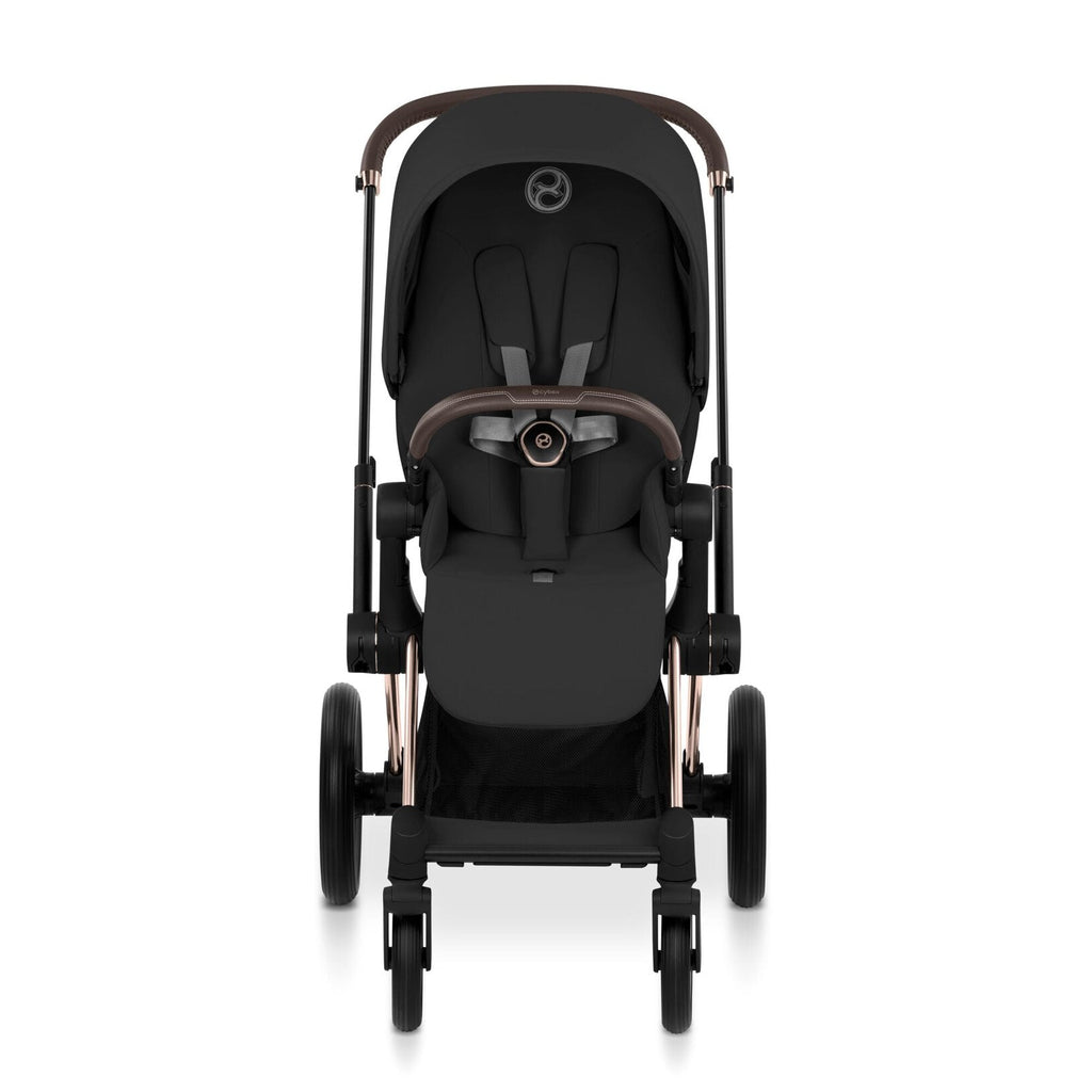 CYBEX Priam incl. Foldable Carry Cot | Sepia Black (Rosegold Frame)