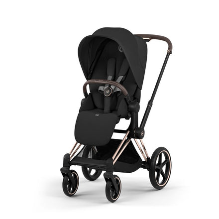 CYBEX Buggy Priam Comfort Rosegold incl. Foldable Carry Cot Sepia Black