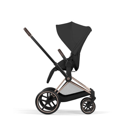 CYBEX Priam incl. Foldable Carry Cot | Sepia Black (Rosegold Frame)