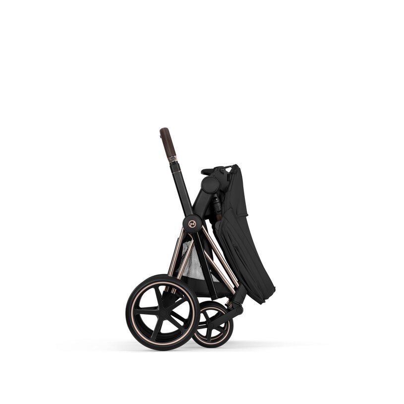 CYBEX Buggy Priam Comfort Rosegold incl. Foldable Carry Cot Sepia Black