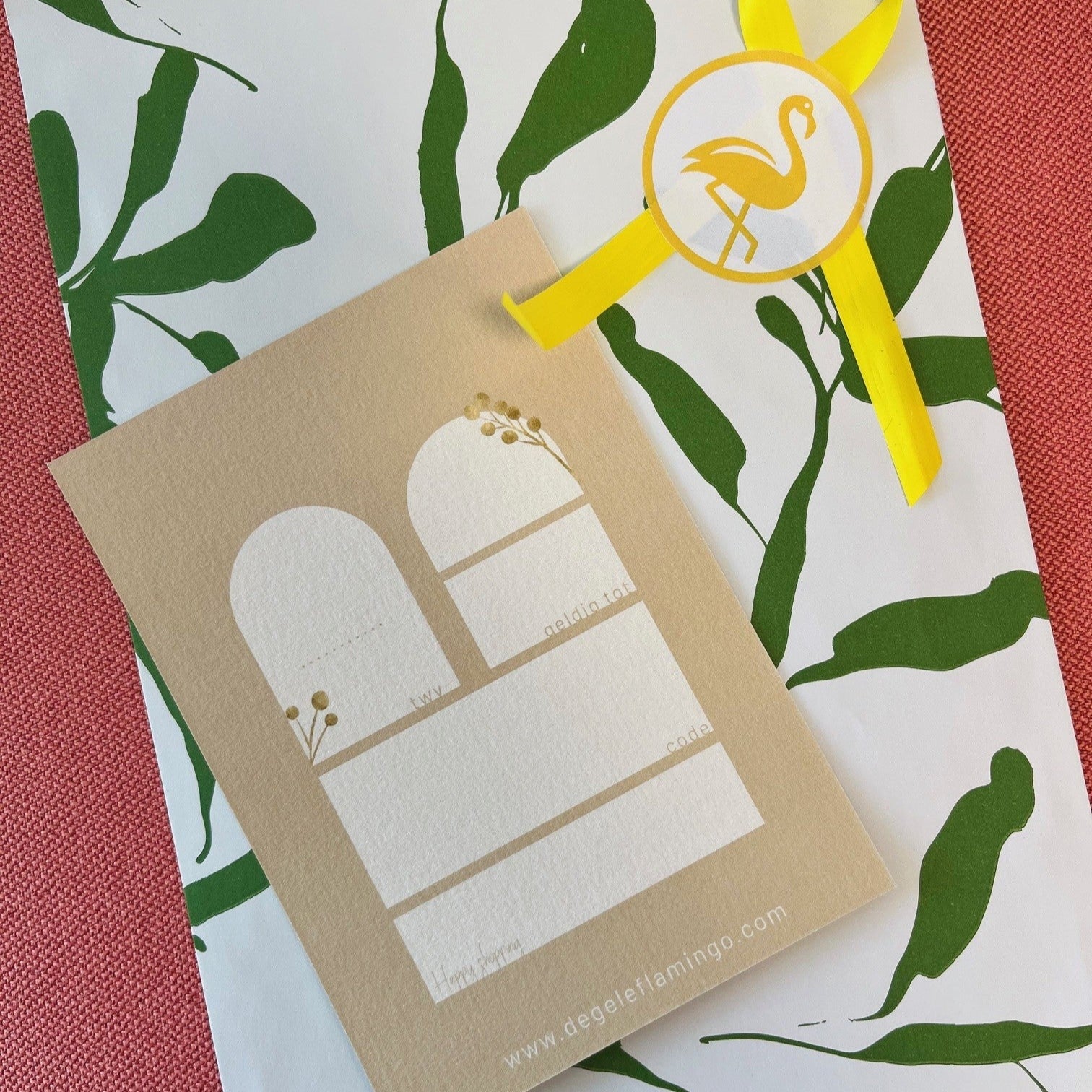 Papieren Cadeaubon (wordt per pakje opgestuurd)
