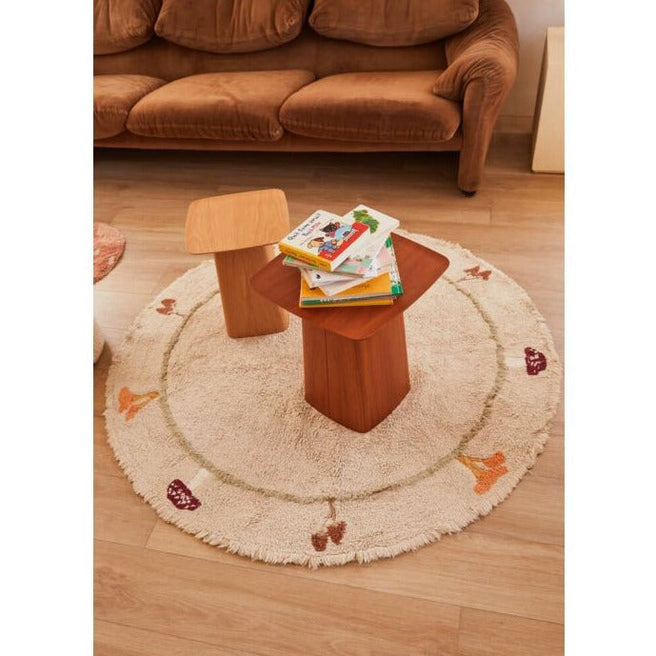 * Lorena Canals Machinewasbaar Tapijt Rond Rug Ø140cm | Chanterelle