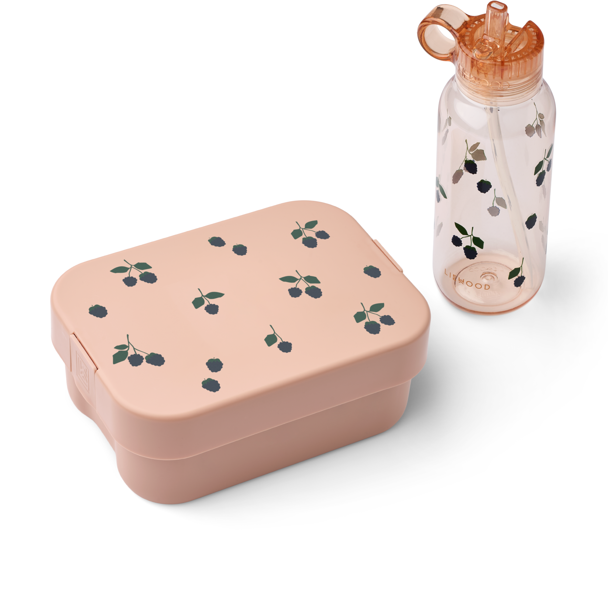 Liewood Chelsey Printed Lunchbox Set | Berry / Pale Tuscany