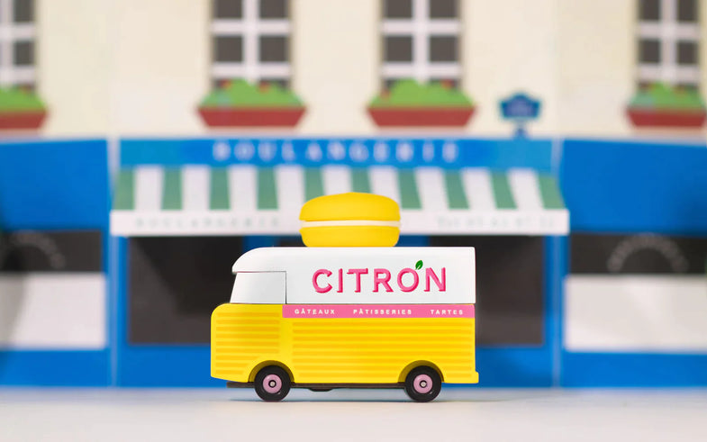 Candylab Toys Speelgoedauto | Citron Macaron Van