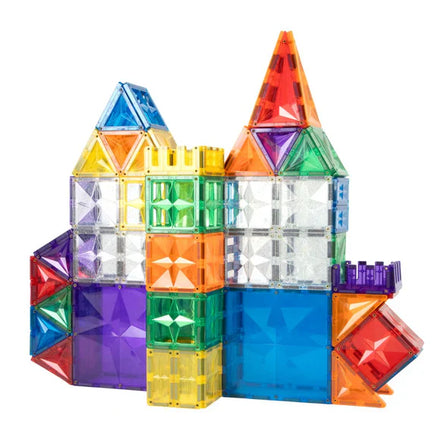 Kleurrijke constructie met tegels uit de Cleverclixx Inventive Pack