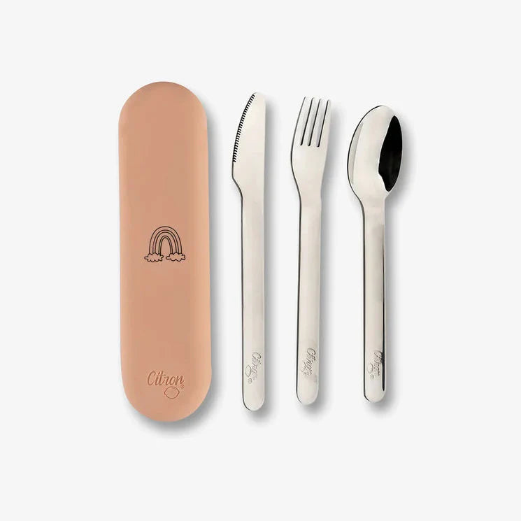 Citron Bestekset Silicone | Blush Pink