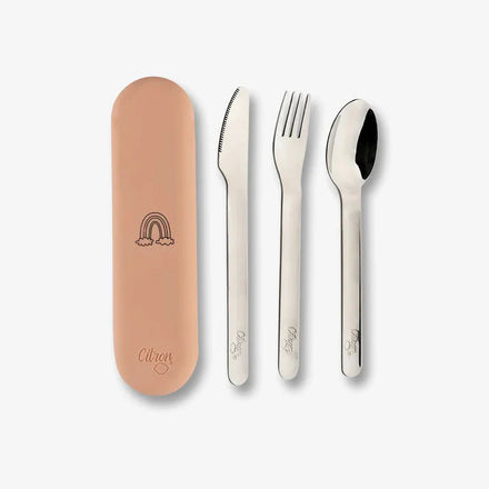 Citron Bestekset Silicone | Blush Pink