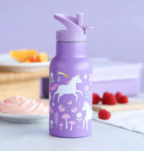 A Little Lovely Company RVS Drinkfles 350ml | Unicorn Dreams