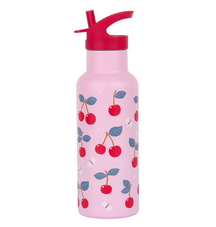 A Little Lovely Company Stainless Steel Drinkfles XL | Kersen