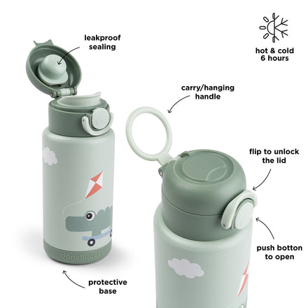 Done By Deer Thermische Drinkfles | Playground Green