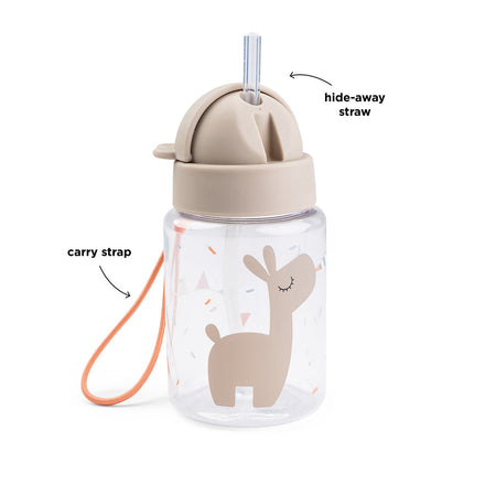 Done By Deer Drinkfles Met Rietje 280ml | Celebration Sand