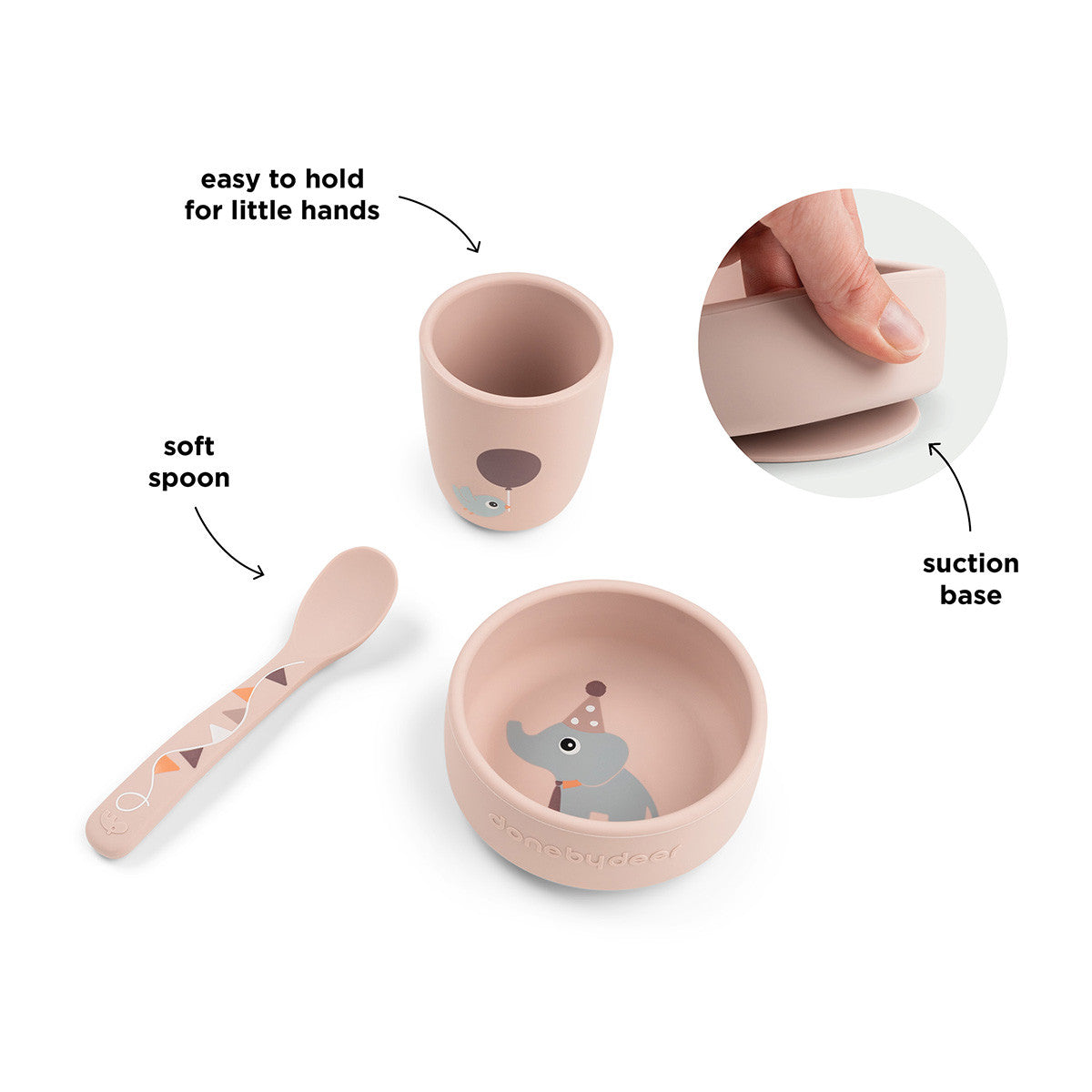 Done By Deer Stick & Stay First Meal Set | Celebration Powder