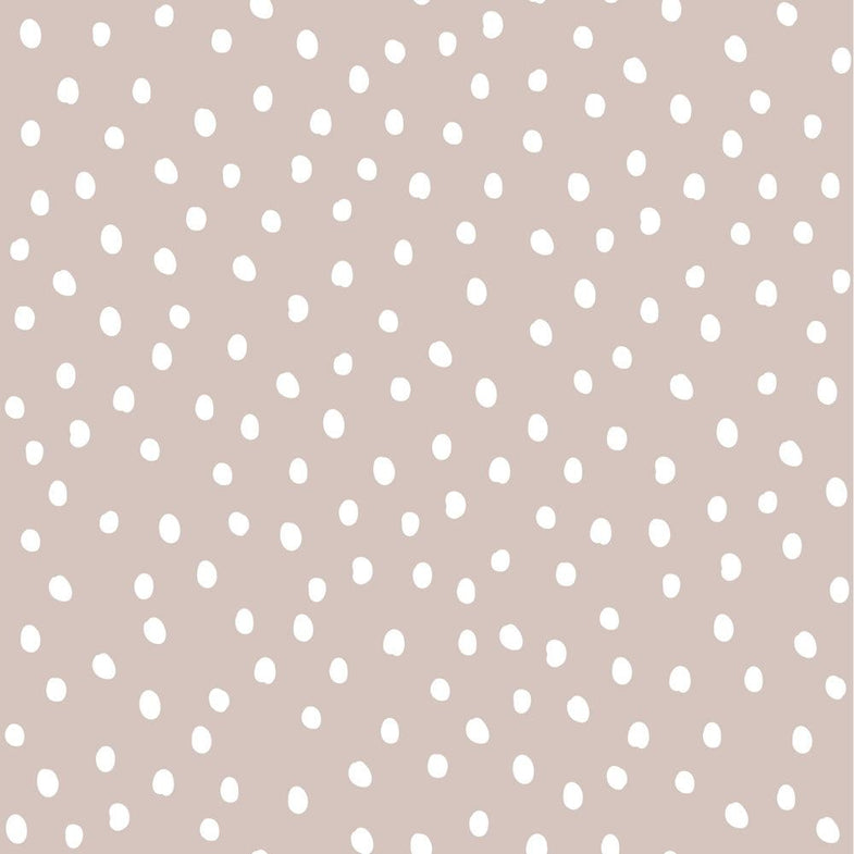 Dekornik Behangpapier Simple Irregular Dots | Powder Pink White