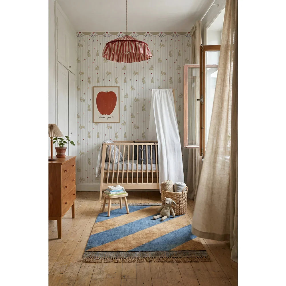 Dekornik Behang Rabbit Hearts With Ornaments