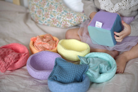 Pit & Play Regenboog Dobbelsteen | Pastel