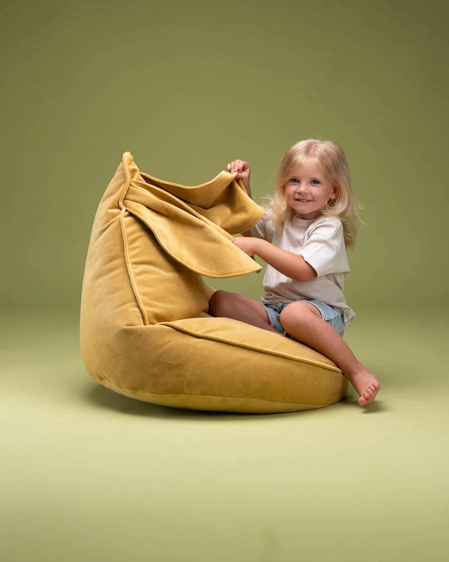 Wigiwama Bunny Beanbag Chair | Salted Caramel