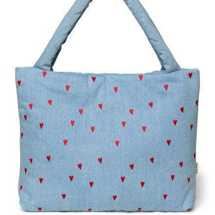 Studio Noos Mom Bag | Denim Hearts